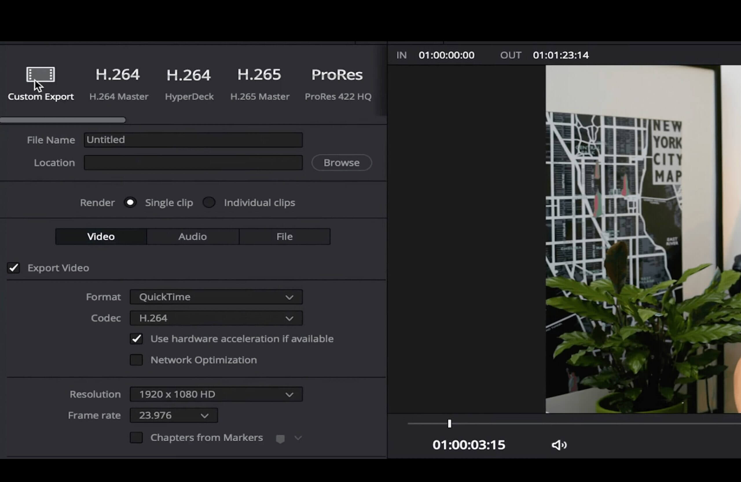 créer-DCP-davinci-resolve davinci resolve custom export
