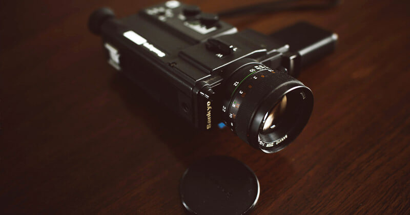 MASV-Festival du film-Submissions-Sankyo-Camera Gros plan d'une caméra vintage Sankyo pour filmer