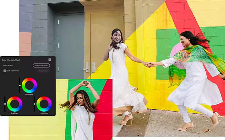 premiere-pro-ai-video-editing effet de correspondance des couleurs dans adobe premiere pro
