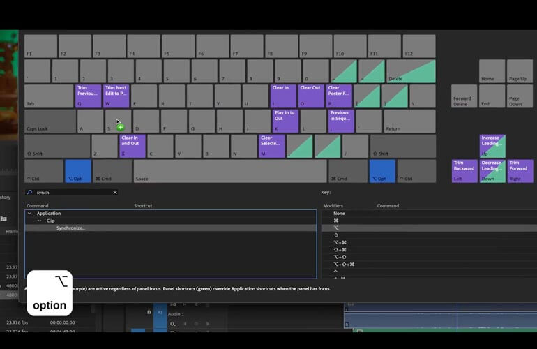 Premiere-Pro-Shortcuts_raccourci clavier fenêtre_2 Fenêtre des raccourcis clavier de Premiere Pro 2