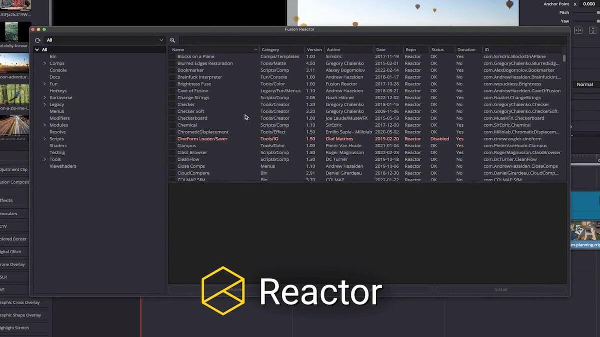 reactor-davinci-plugin Reactor davinci plugin