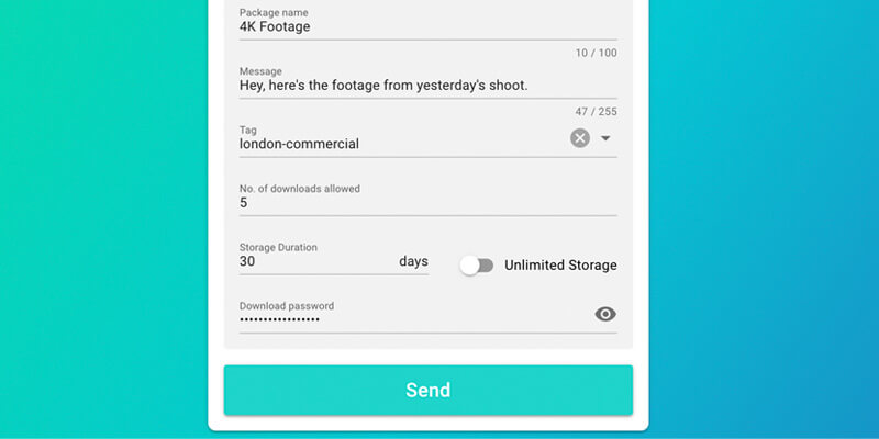 options du paquet send-large-files-email-MASV envoyer des fichiers volumineux par courriel options du paquet MASV