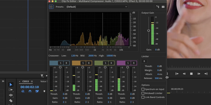 meilleur son de la voix_multibande Compresseur multibande d'Adobe Premiere Pro