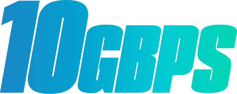 Logo 10Gbps Logo de transfert de fichiers à 10Gbps