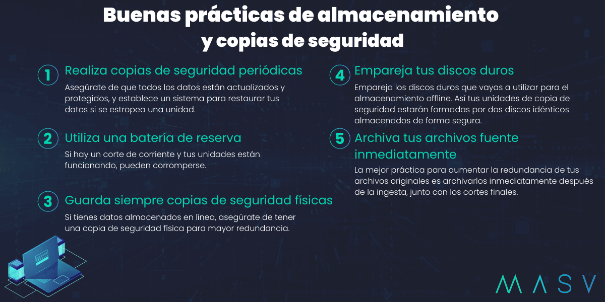 almacenamiento-respaldo-mejores-prácticas mejores prácticas de flujo de trabajo de almacenamiento y respaldo