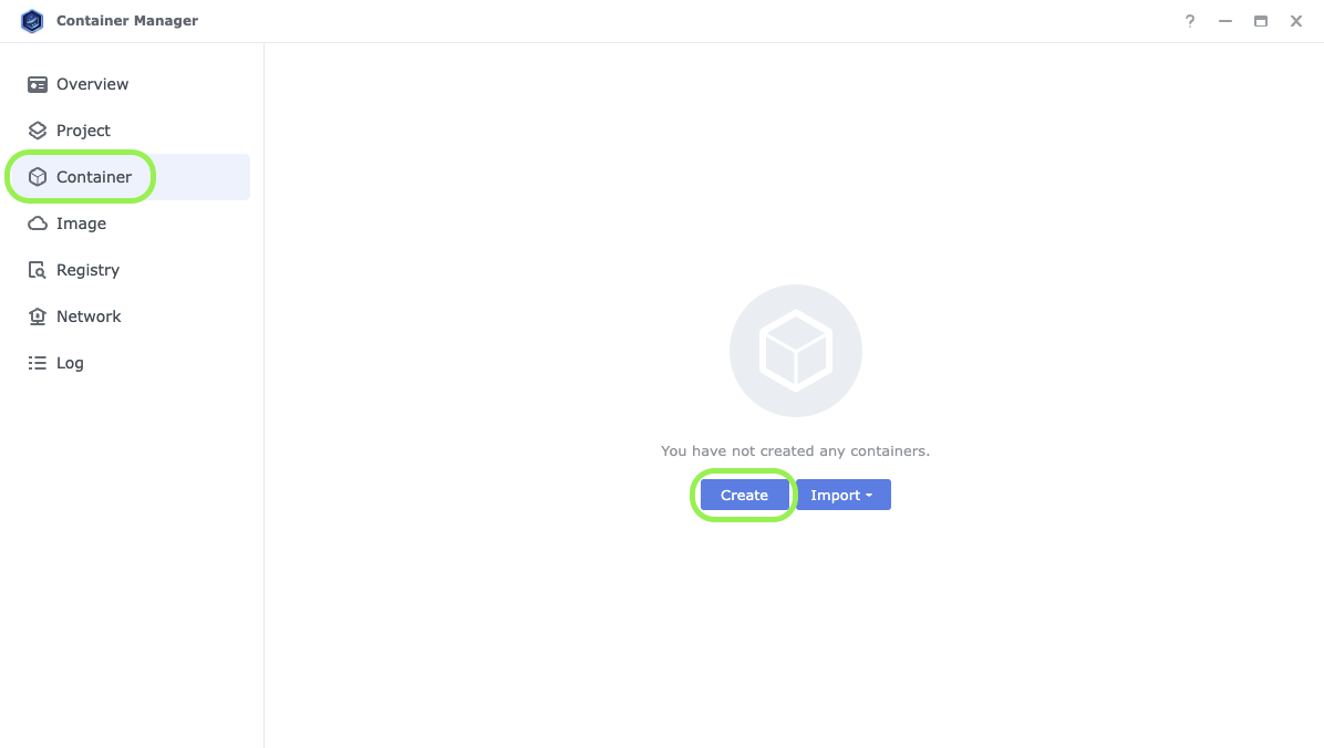 Create a container 1 Envoi de fichiers vers Google Drive