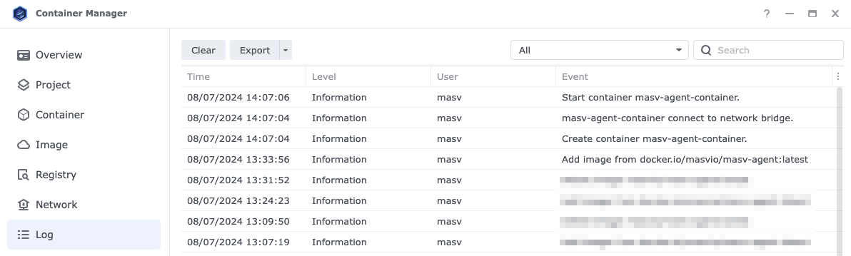 Create a container 7 Envoi de fichiers vers Google Drive
