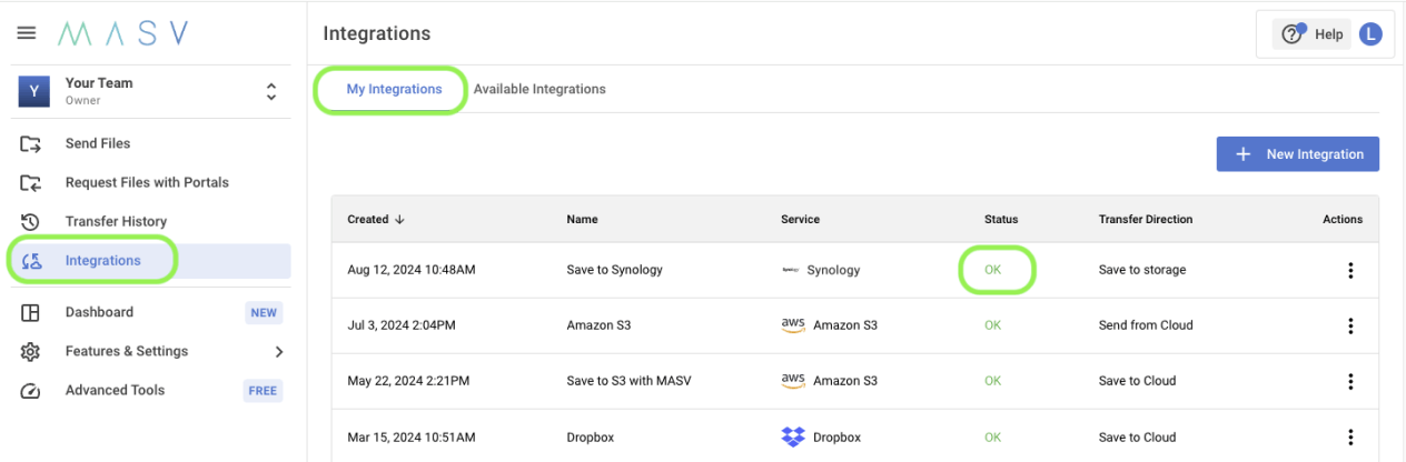 Create a secure connection 8 Envoi de fichiers vers Google Drive