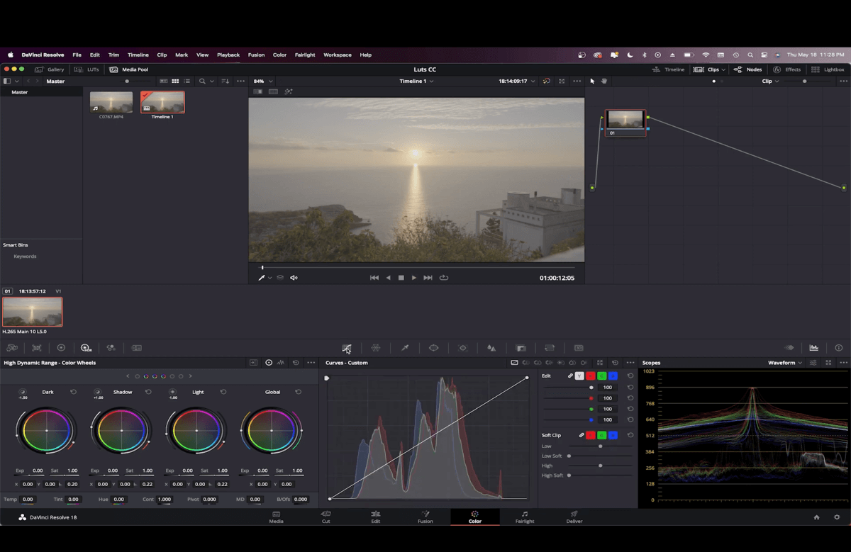 courbes-davinci-resolve-LUT courbes davinci resolve LUT