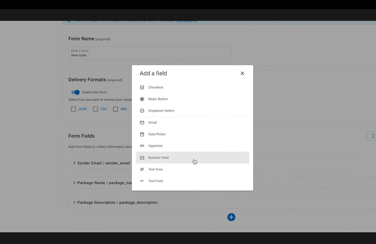 Custom form fields Image de remplacement