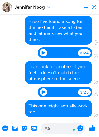 Facebook Messenger Envoi de fichiers audio via Facebook Messenger
