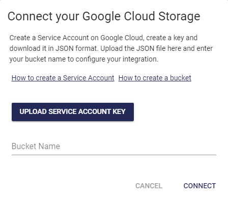 Télécharger vers Google Cloud avec MASV 9 GCS+Connect+card
