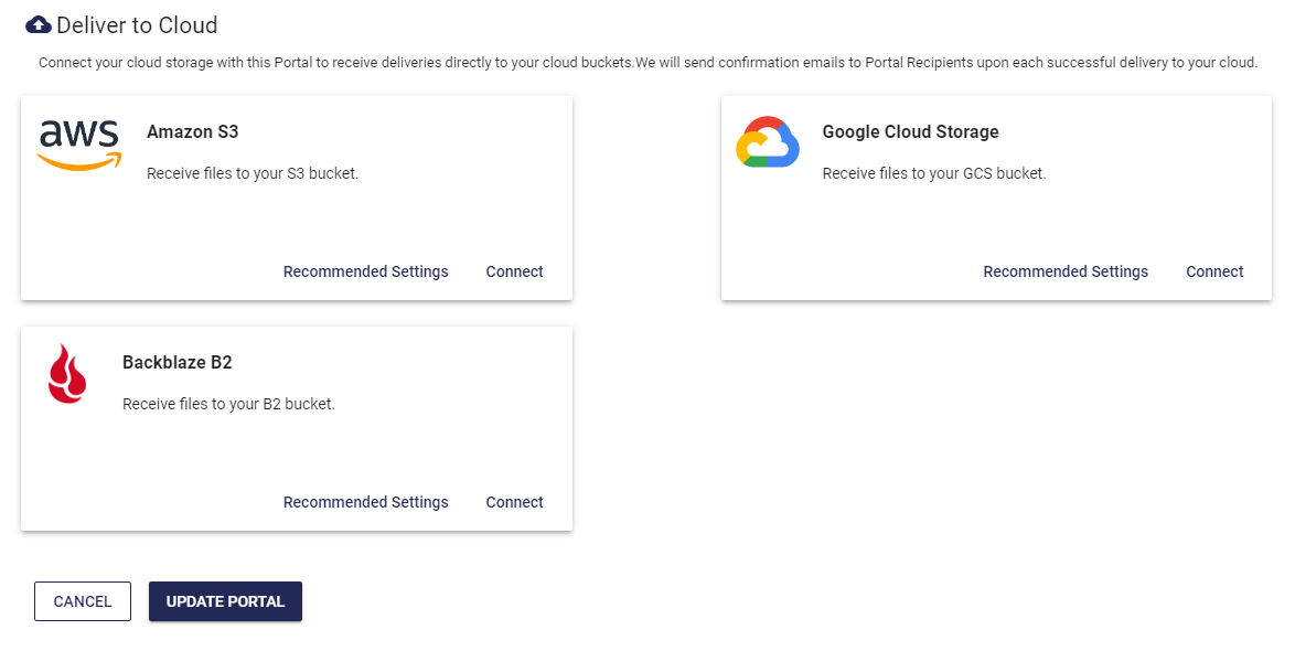 Télécharger vers Google Cloud avec MASV 8 SCG+Portail