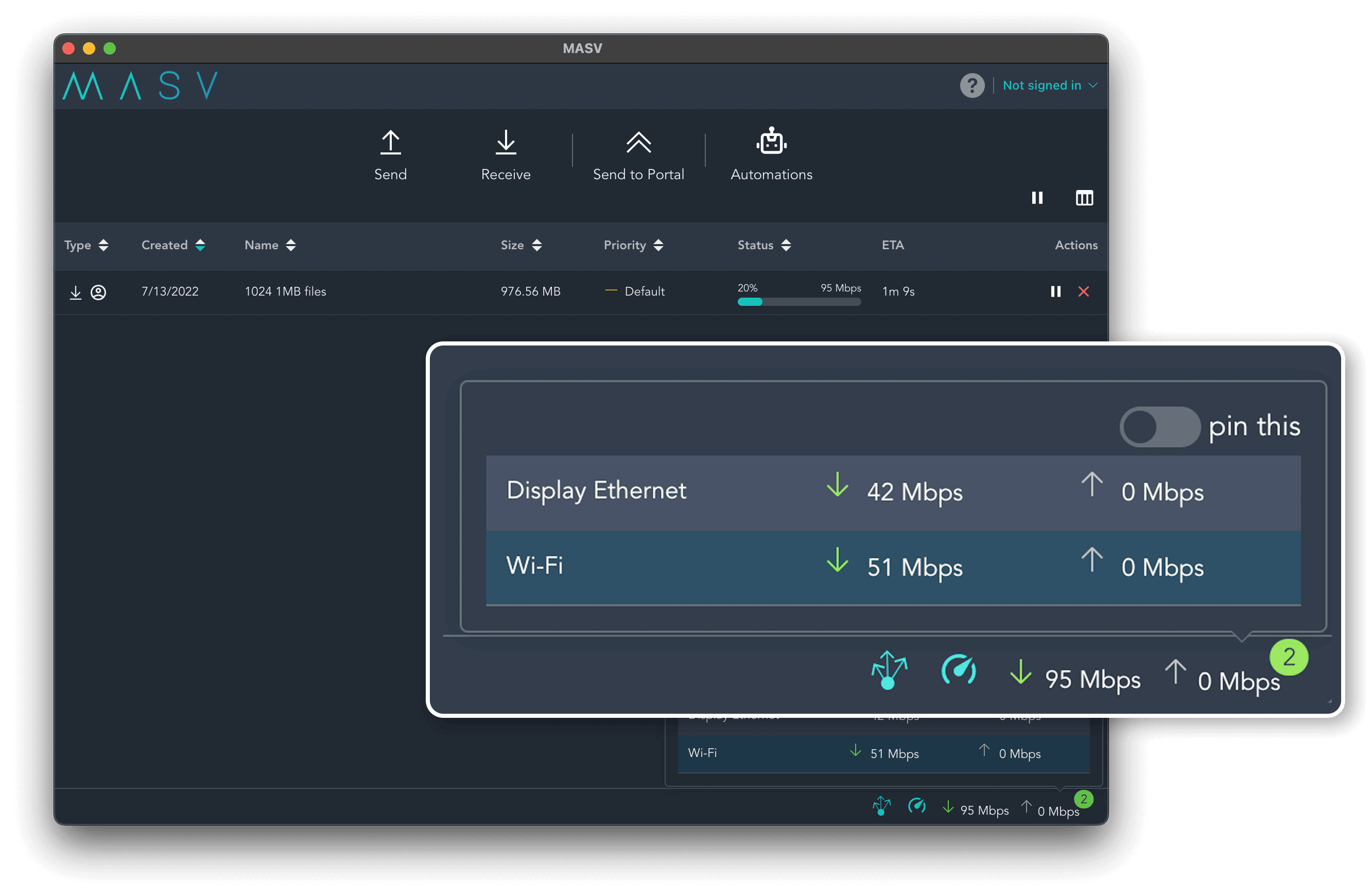 MASV Multiconnect - téléchargement en cours web Téléchargement de Multiconnect en cours