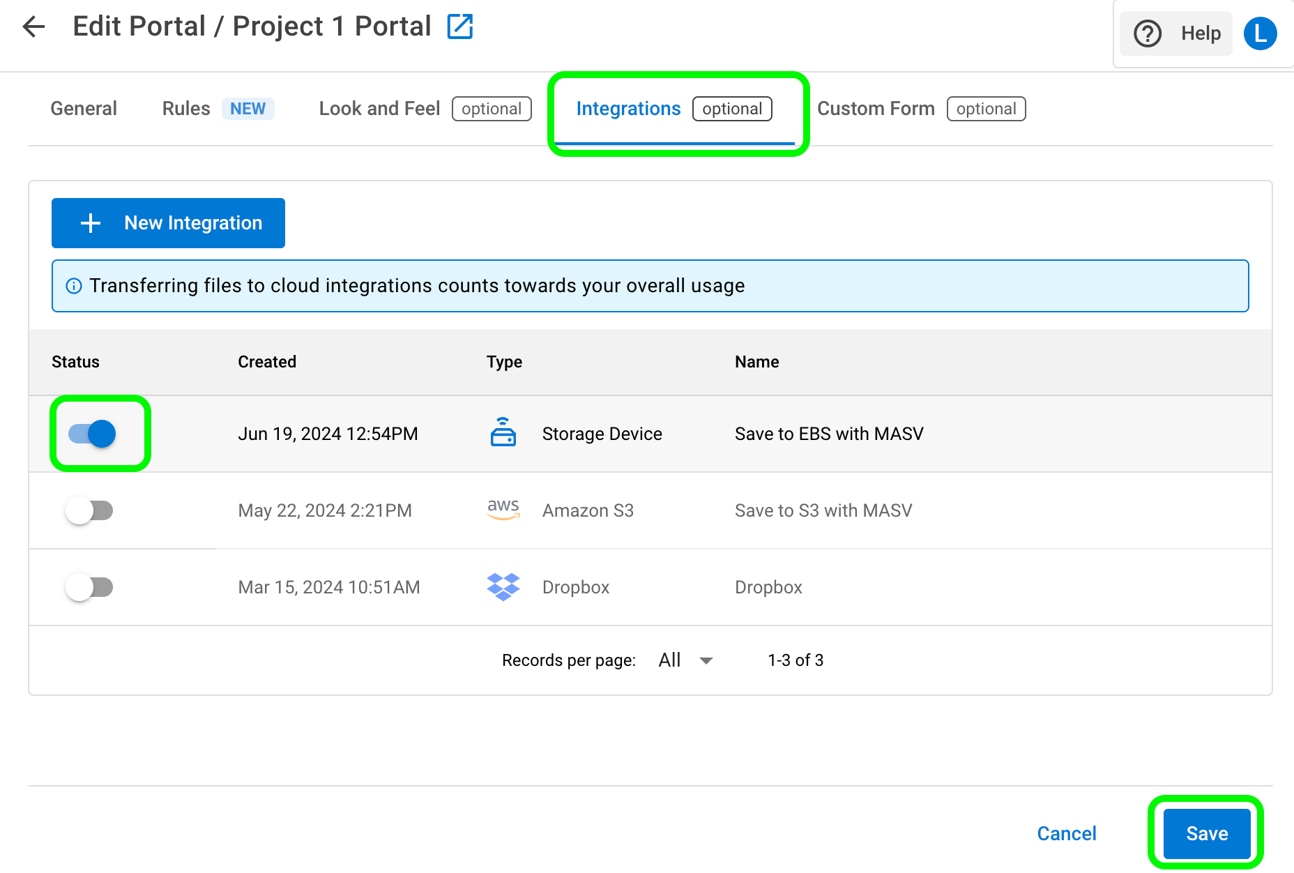 masv-portal-integration-enable Envoi de fichiers vers Google Drive