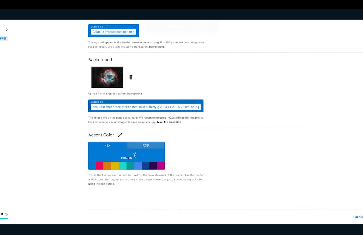 MASV portal look and feel settings Image de remplacement