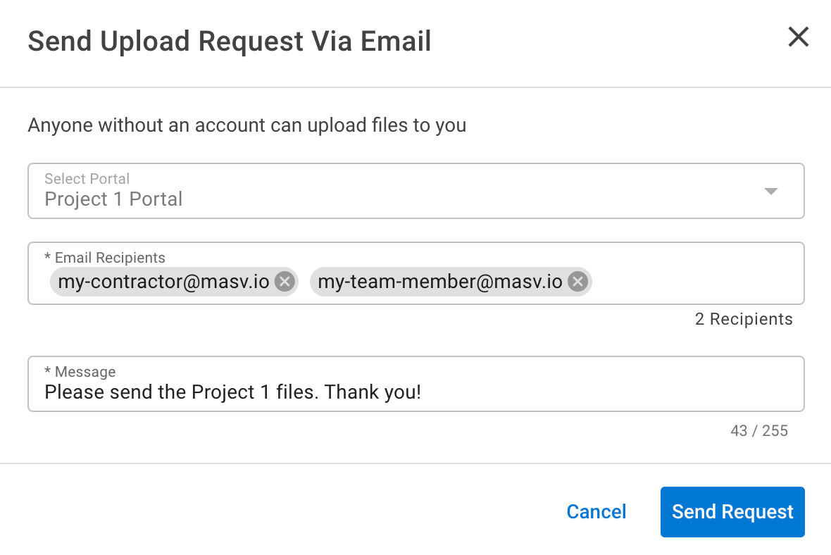 masv-send-upload-request Envoi de fichiers vers Google Drive