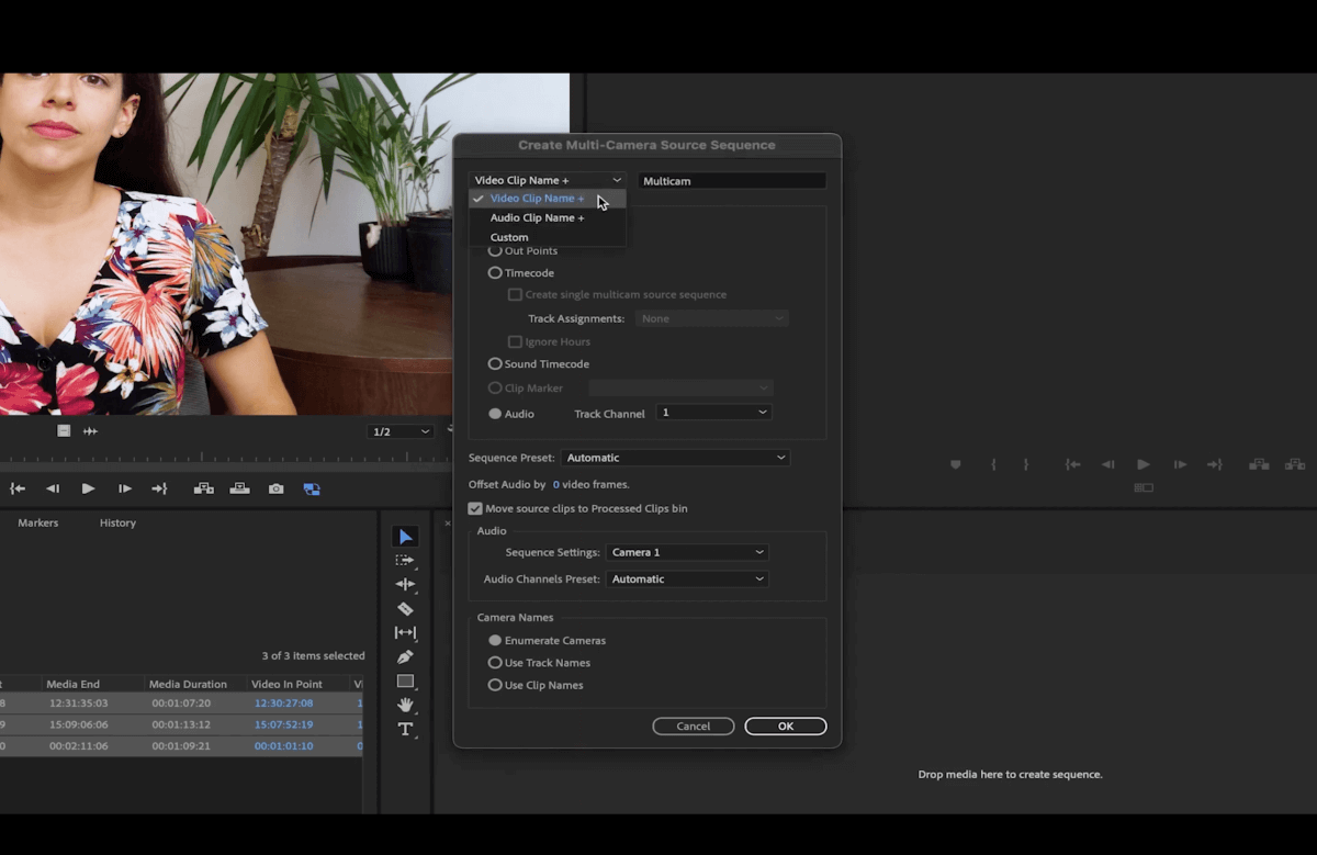 multi-cam-séquence-premiere-pro séquence multi-caméras premiere pro