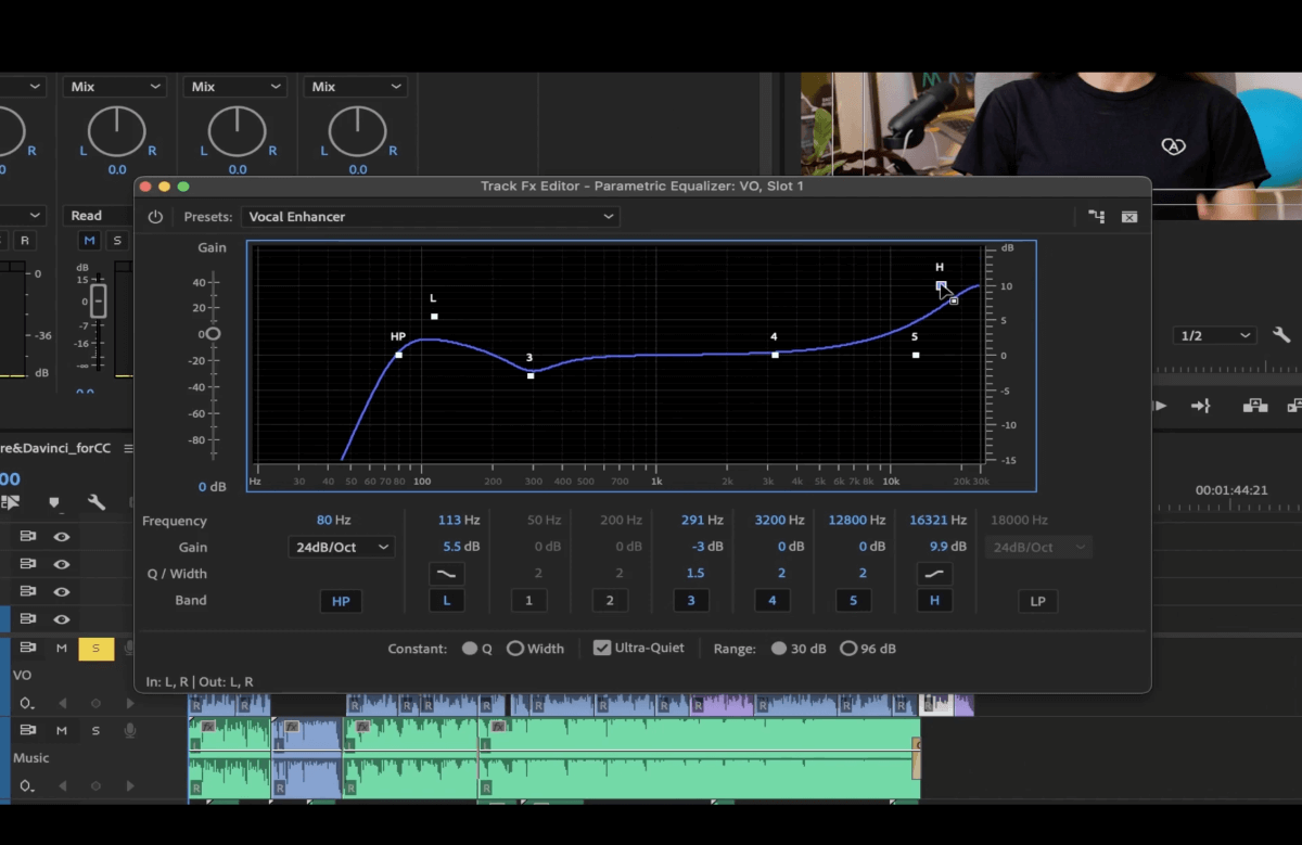 Égaliseur paramétrique-adobe-premiere-pro Parametric Equalizer adobe premiere pro