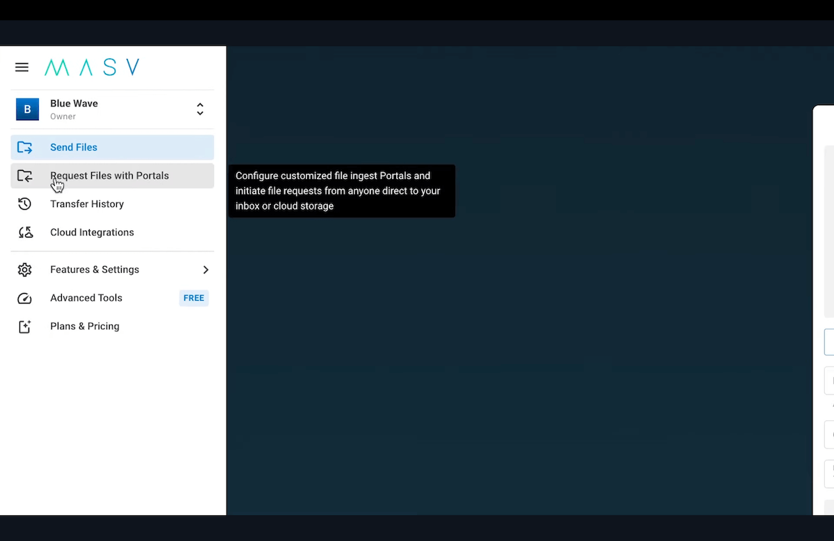 Request files with portals Image de remplacement