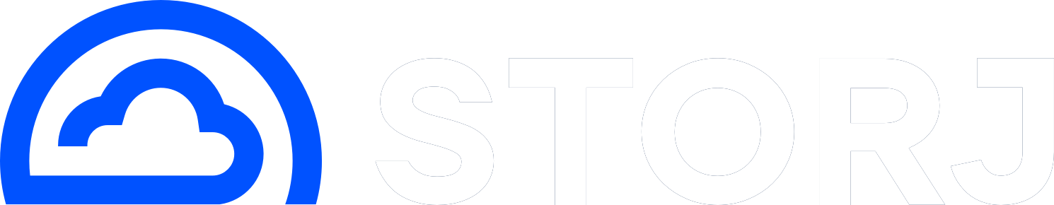 Storj logo Avec titre logo storj