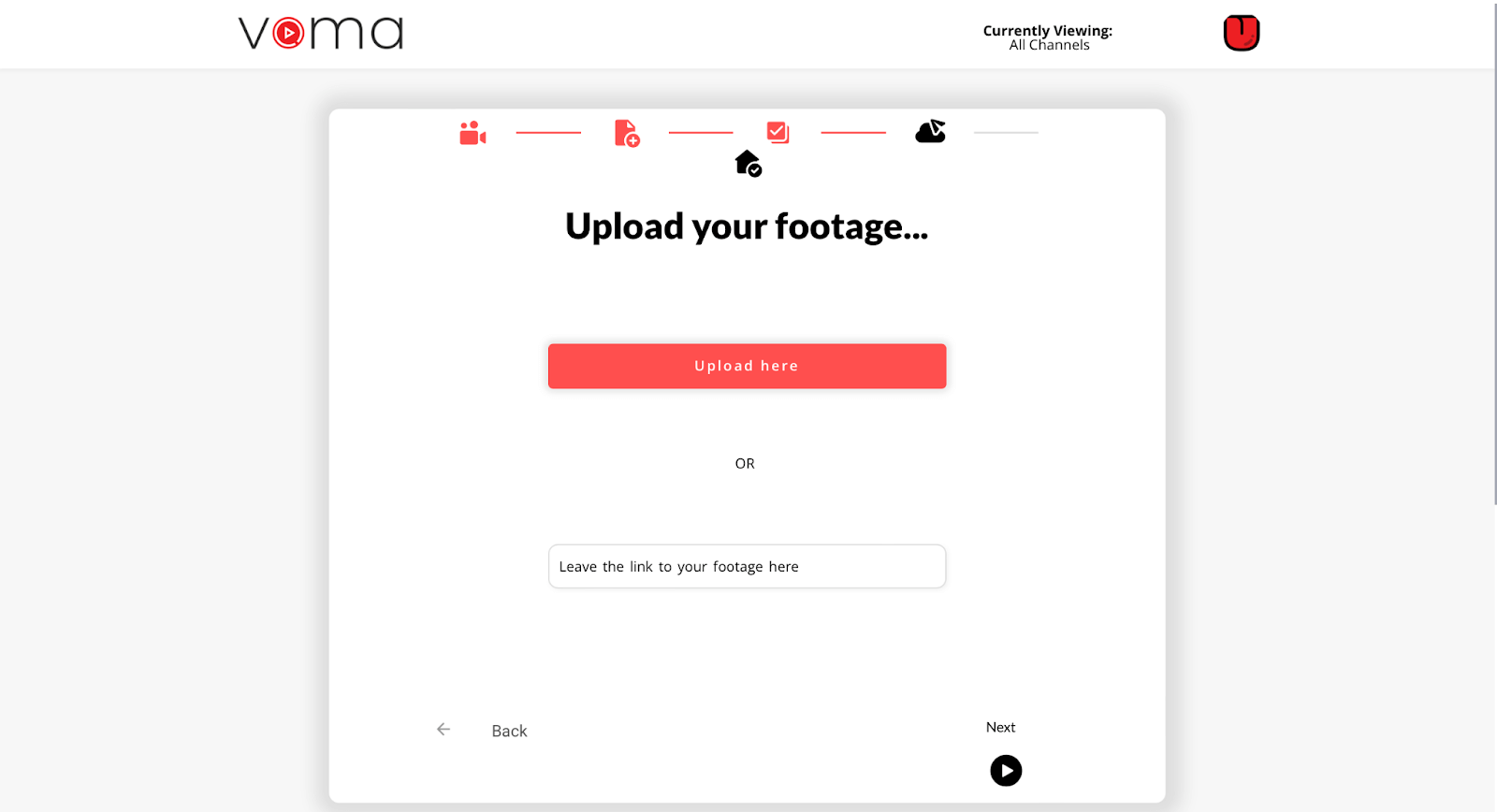 voma-uploader écran de téléchargement pour les éditions savoureuses plateforme voma